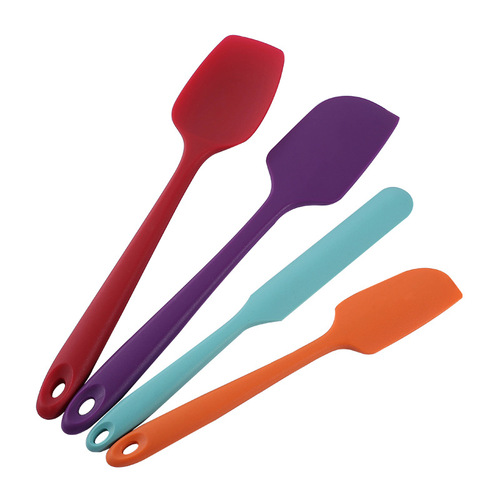 Silicone spatula 4-piece set spatula cream spatula smoothing spatula DIY baking set tool combination supplies