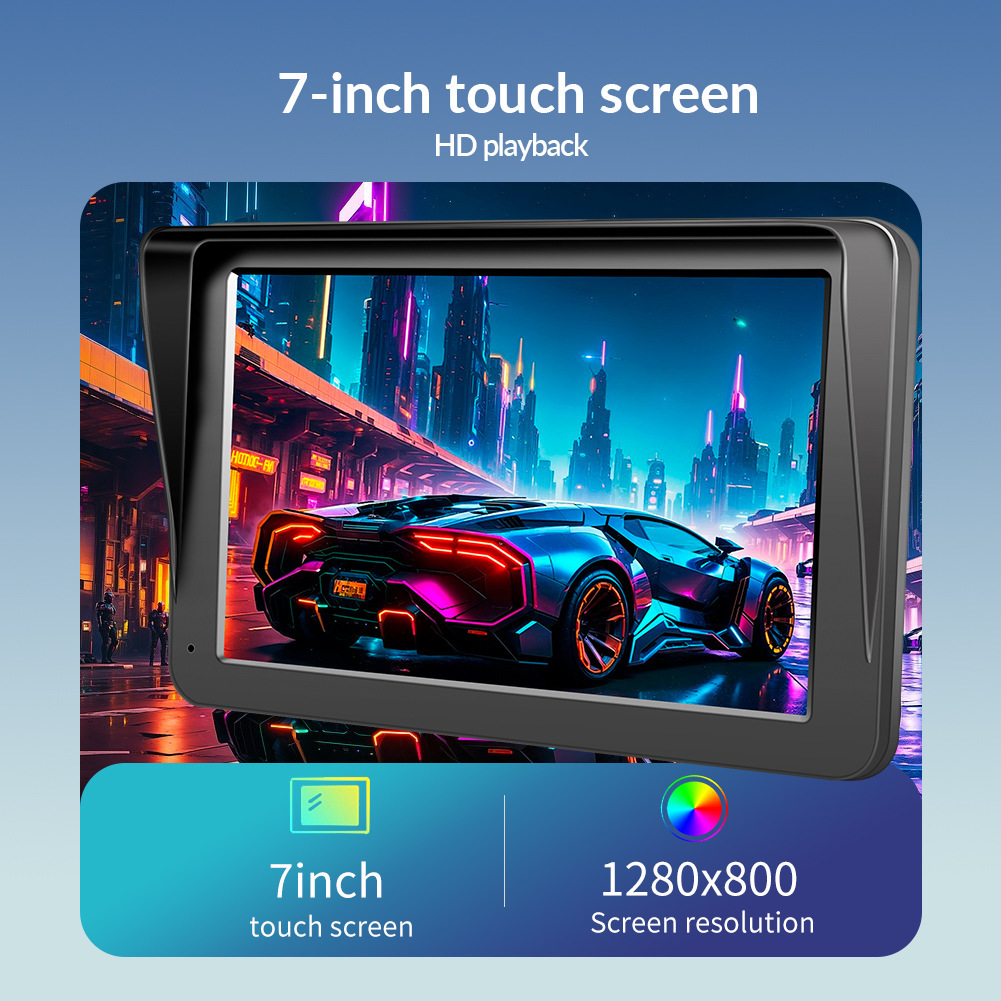 7-inch car MP5 portable interconnected wireless Carplay Android AUTO HD large screen PND car navigation