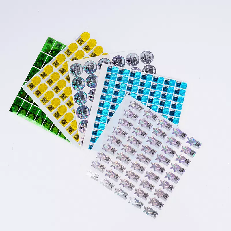 实力防伪工厂印刷一物一码防伪标签二维码防伪商标贴镭射标贴