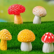 苔藓微景观创意彷真丛林小蘑菇盆景园艺DIY造景装饰品树脂小摆件