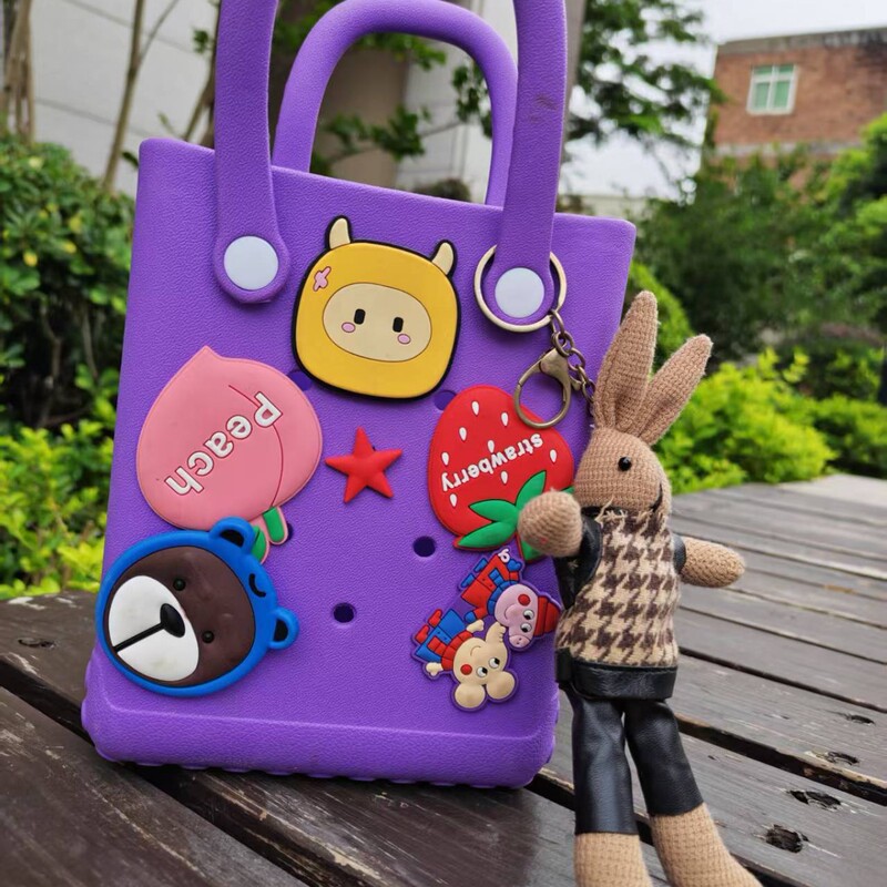Eva Fashion Jelly Hole Bag, Cross-Border Hot-Selling Waterproof DIY Beach Bag, Small Tote Bag Eva Fashion Jelly Hole Bag, Cross-Border Hot-Selling Waterproof DIY Beach Bag, Small Tote Bag