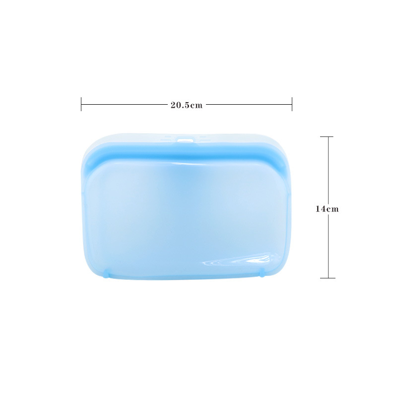 Bolsa sellada de silicona para almacenamiento de alimentos, frutas y verduras, bolsa de conservación para refrigeración, a prueba de fugas, antiolor, bolsa de conservación a prueba de fugas