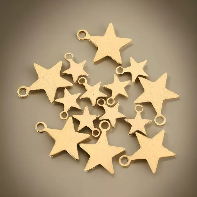 不锈钢月亮星星精致小饰品 手工diy项链手链饰品配件可爱背包挂件