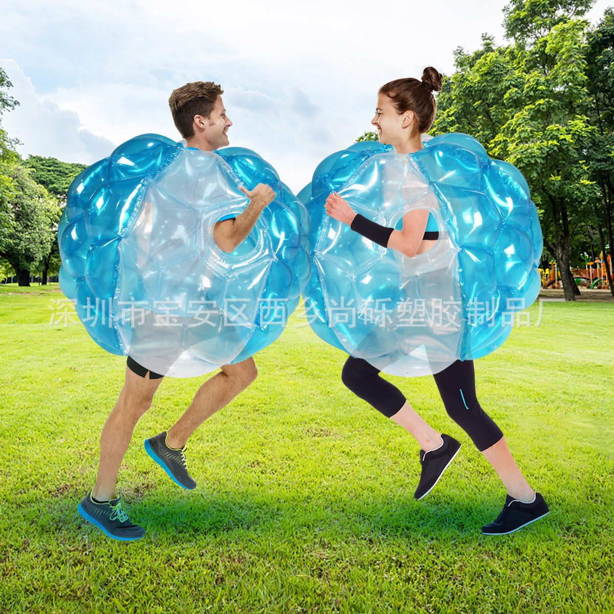 Bola de choque inflable Grass Earth Juegos divertidos Bola de choque al aire libre Bola de choque multijugador Bola de rodillo de nieve