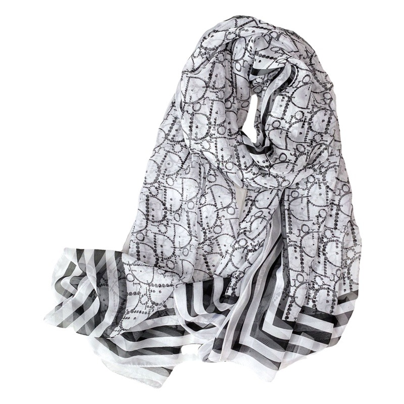 2024 nuevo chal de playa verano dulce decoración bufanda de seda moda femenina todo fósforo protector solar bufanda de gasa grande sombra de viaje