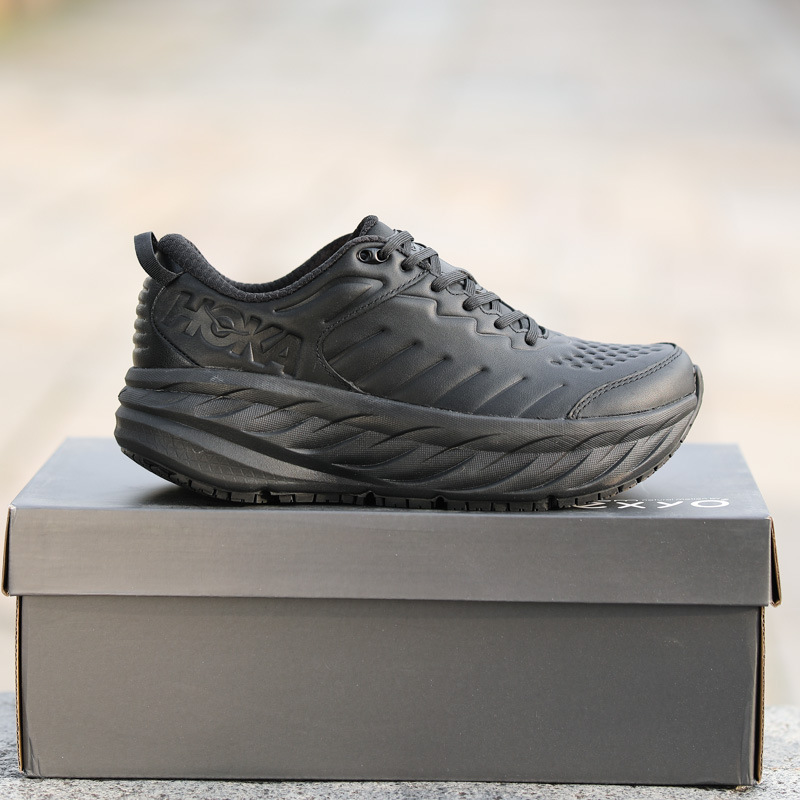 Hk Cowhide New Men's Light-Soled Jogging Outdoor Sports Shoes Increased Shock-Absorbing Breathable Non-Slip Running Shoes