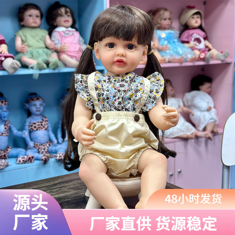 Muñecas transfronterizas de venta caliente para niños muñecas tiemblan juguetes de chicas pesadas acompañantes lotes de simulación muñecas suaves