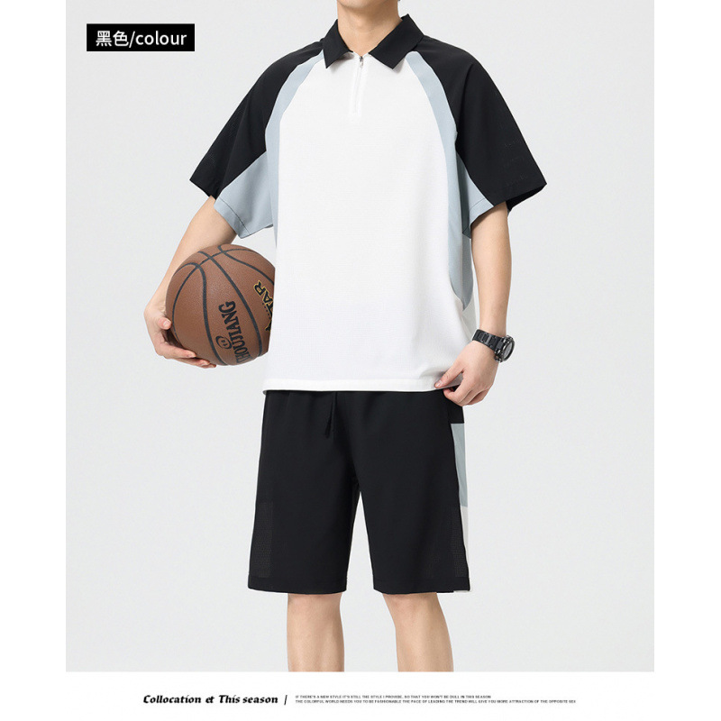 Traje de algodón de nuevo estilo de verano, ropa de tendencia de moda deportiva juvenil, ropa de grupo de padres e hijos para parejas