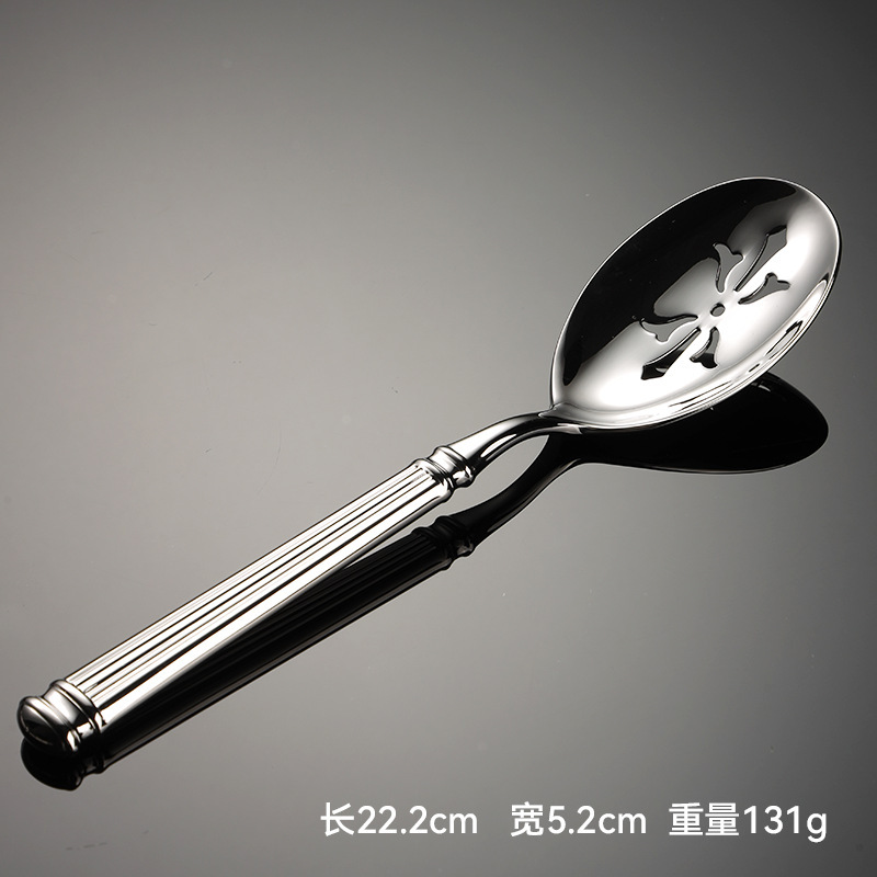 エイン304鍛打ローマ柱ホテルステンレス食器ステーキナイフフォークスプーンケーキシャベル共用スプーンクリーム|undefined