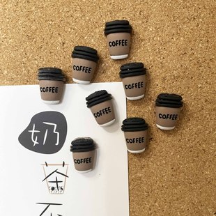 8 Pack ins Coffee Cup Styling Thumpin Creative Cork Board Felt Message Board Photo Fixed Decorative Pin