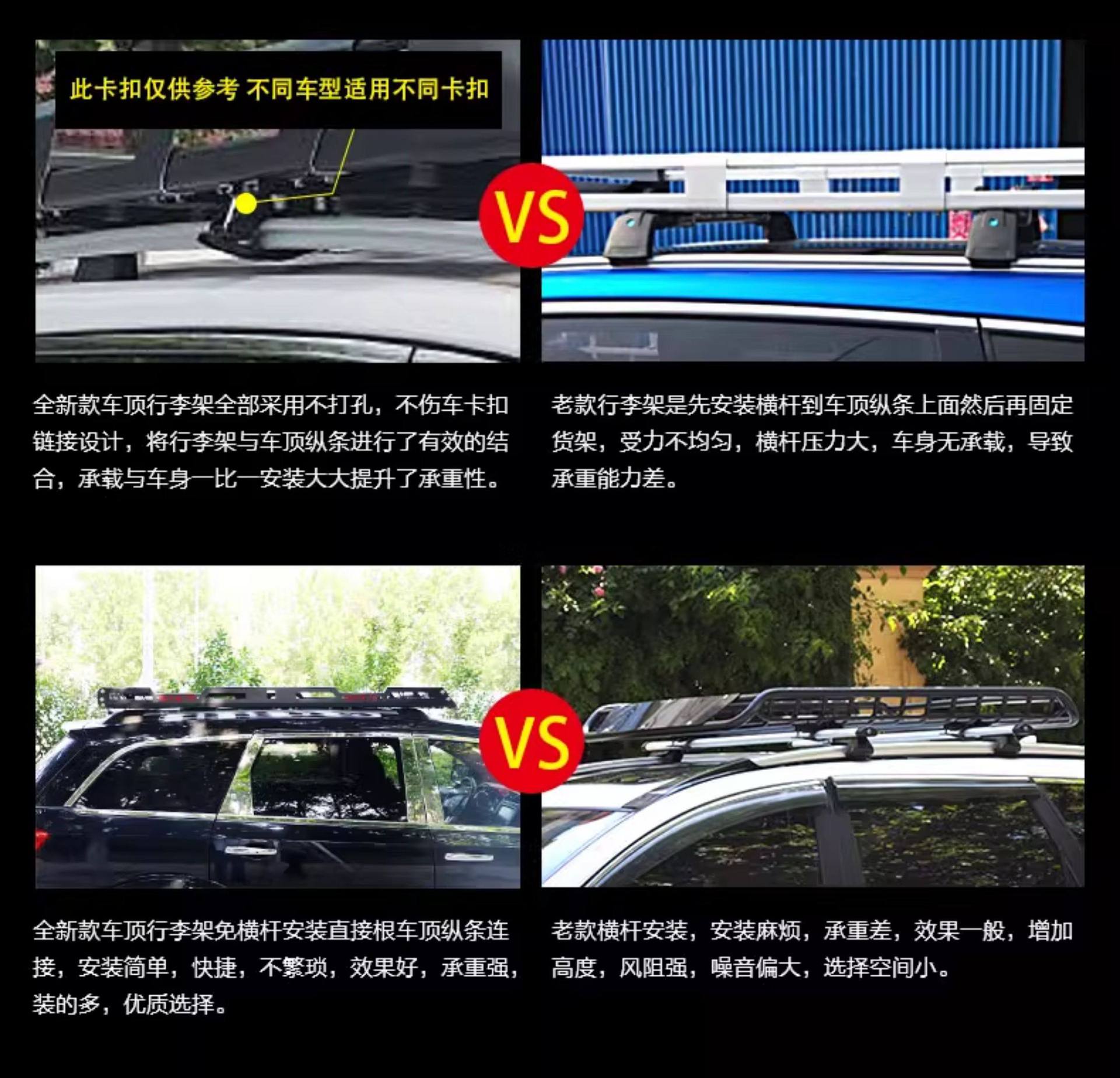 Suitable for Toyota Prado, Nissan Patrol Y62, Toyota Sienna, Tank 300 Car Roof Luggage Rack Frame Side Tent Canopy