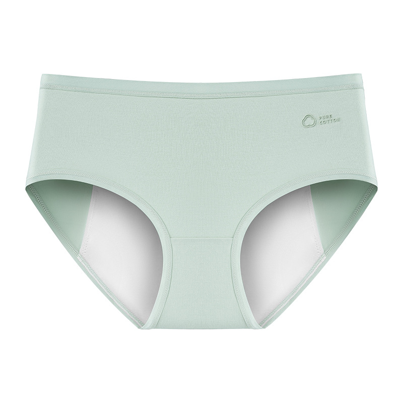 Pantalones fisiológico de algodón puro, bragas, algodón puro para mujer, entrepierna antibacteriana, período menstrual, pantalones de tía de seguridad a prueba de fugas, refrescante