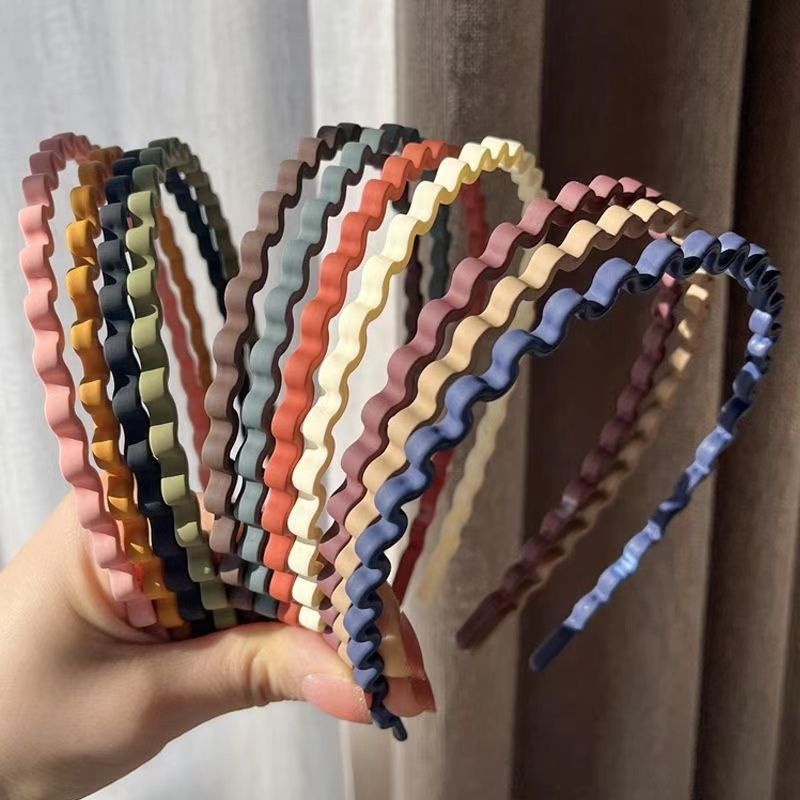 Face Washing Headband Student Non-Slip Accessory Wave Hairband 2025 New Clip Simple Hair Tie_voghion.com
