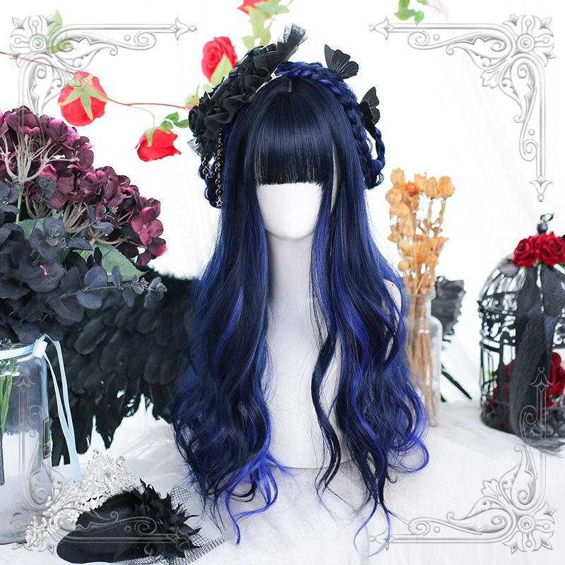 Parrucca sintetica naturale Lolita cos splendidi capelli ricci lunghi_voghion.com