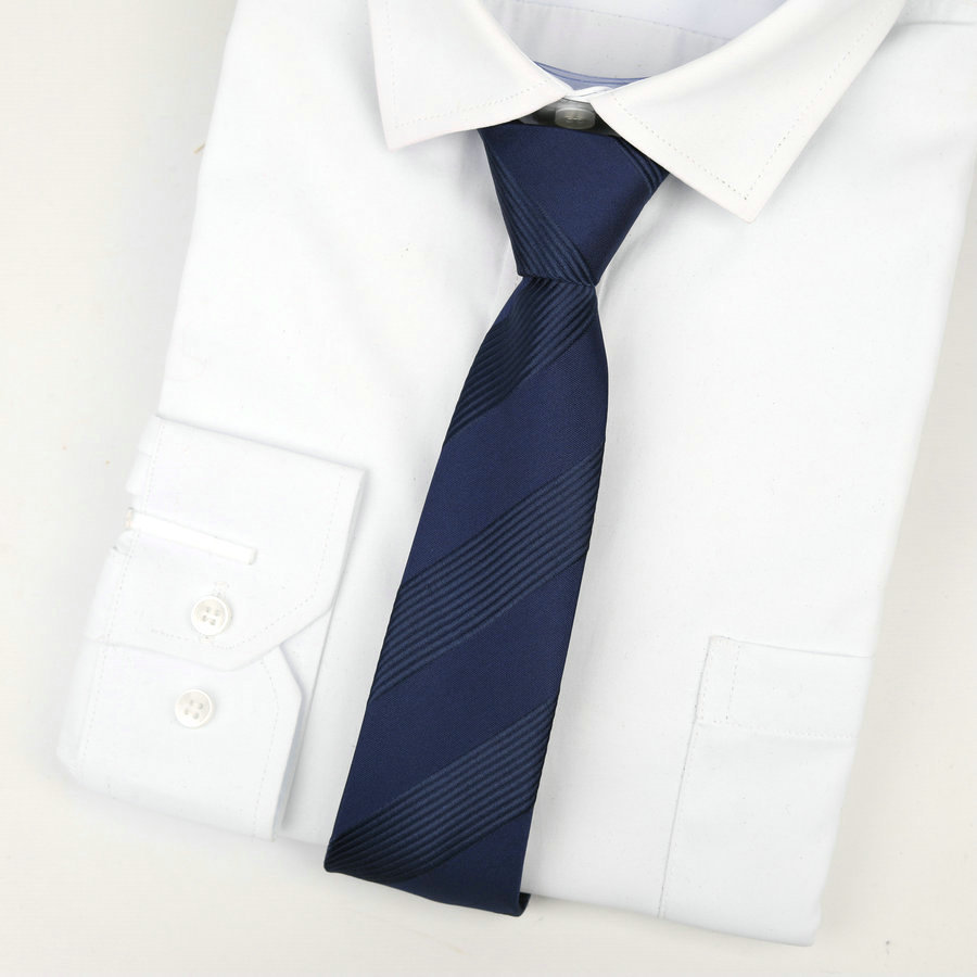 Nueva ropa formal de negocios de boda corbata de los hombres de la cremallera 7cm 1200 aguja de seda de poliéster traje de corbata de los hombres