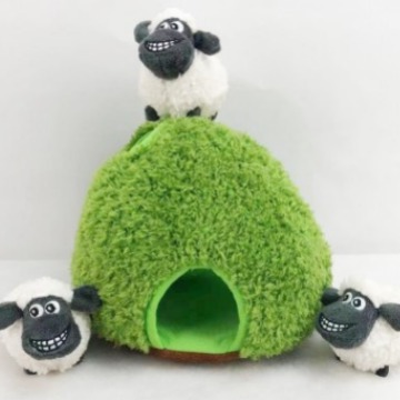 Amazon fuente árbol agujero Casa traje mascota perro escondite sonido de peluche de juguete creaking nido de gato en stock