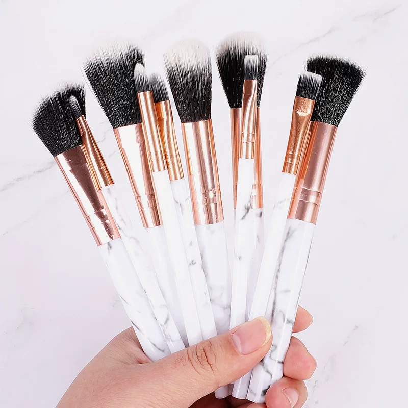Марабль кисть 伊芝莲 Marble brush, тени для век, косметический рассыпчатый порошок, новая коллекция, 10 штук