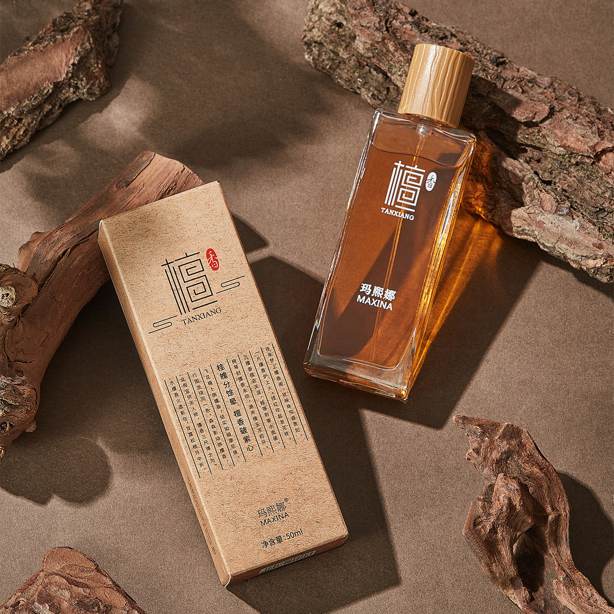 Nuevos productos de fragancia de sándalo madera fresca fragancia perfumes duraderos sabor templo incienso fragancia neutra al por mayor
