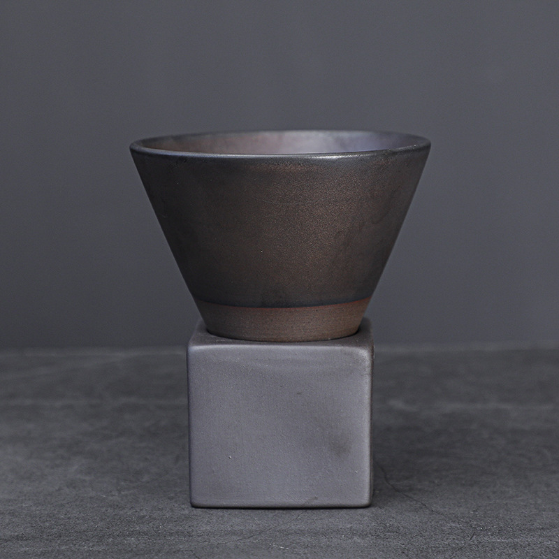 Cubo creativo Tipo de gres taza de café transfronteriza de cerámica vintage latte Garland taza subred rojo tarde taza de té