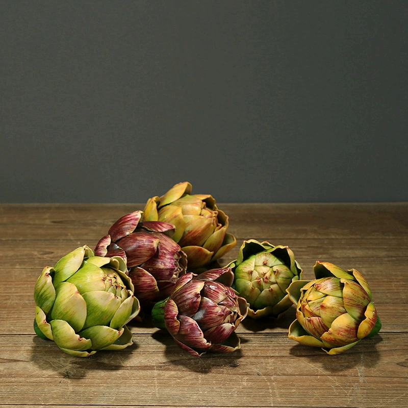 Cross-border imitation fruit and vegetable succulent plant artichoke thistle artichoke pineapple head display Nordic home decor ornament
