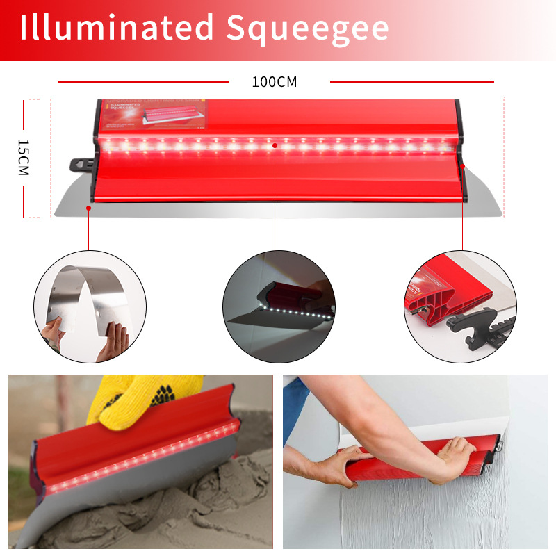 Raspador de masilla de iluminación, cuchilla intercambiable, acero inoxidable, raspado grueso, cuchillo de cenizas blancas, herramienta de engrapado, placa de nivelación