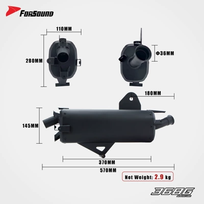 direct connection without damage, Motorcycle exhaust pipe