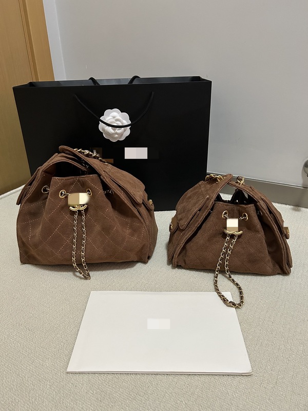 小香风链条包25bag水桶包包女通勤ins风小众设计菱格单肩斜挎包|undefined