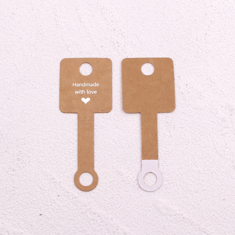 4*10cm 접착 접이식 카드-다크 브라운