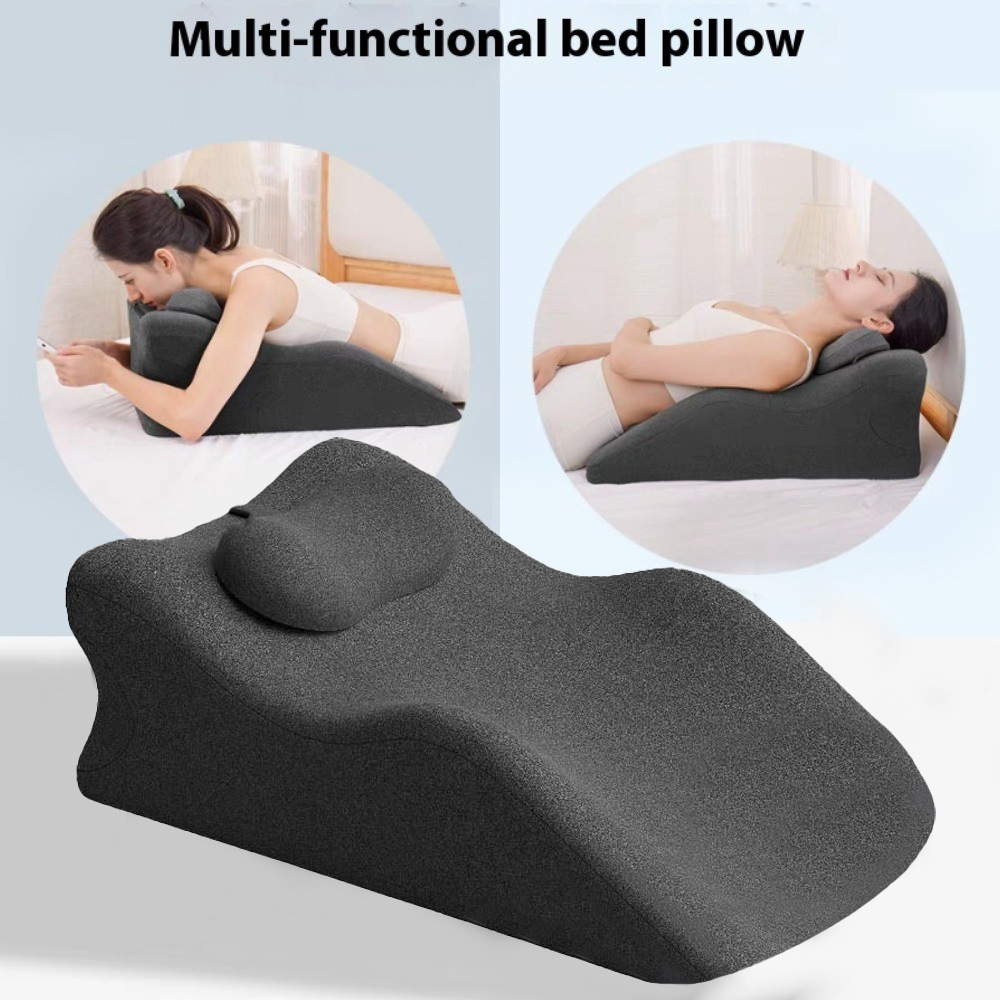 almohada multifuncional transfronteriza almohada de memoria esponja para jugar en la cama almohada auxiliar de teléfono móvil para parejas que comparten la misma habitación
