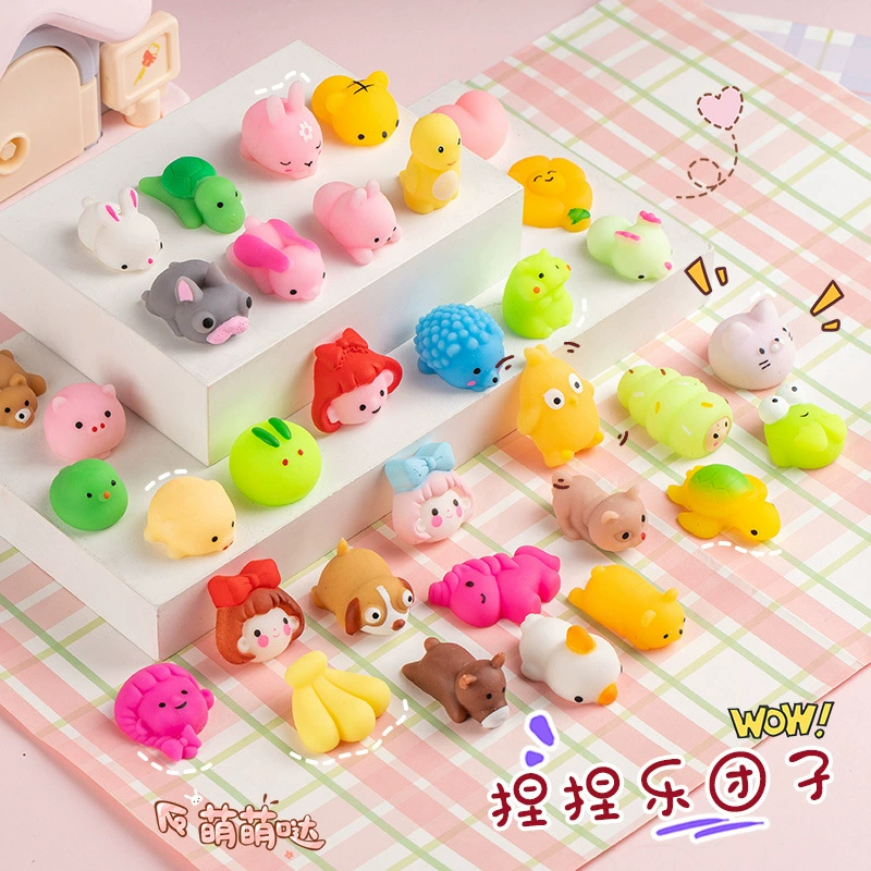 Мини-мягкая игрушка-животное, ассорти залипалки, 5×4.5×1.5 см, 0.015 кг