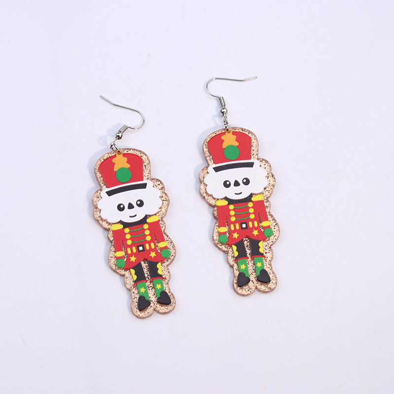 Simple Style Christmas Tree Santa Claus Arylic Stoving Varnish Women's Earrings 1 Pair display picture 15