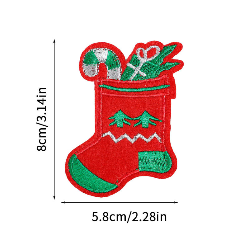 クロスボーダーのクリスマスの布は丁を貼って刺繍を貼って大きい図案を貼ります。|undefined