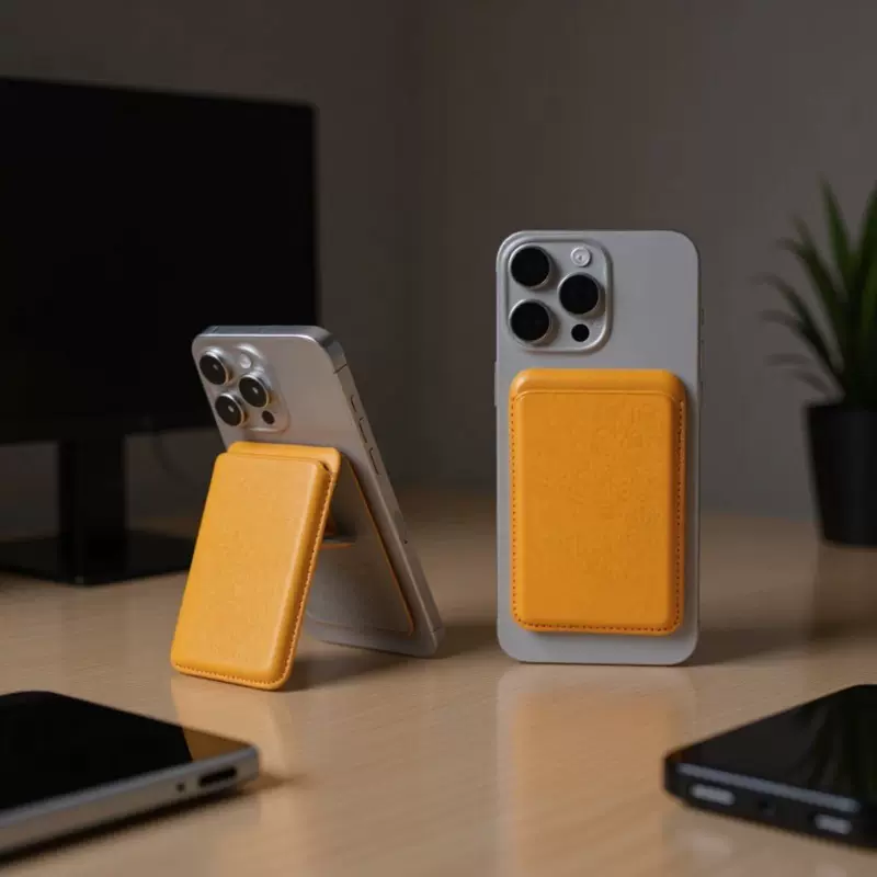 MagSafe手机壳卡套适用苹果iPhone16Pro磁吸支架卡包插卡证件包