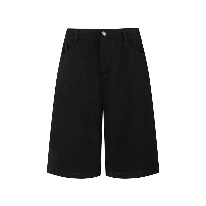 Qihong Clothing Society's New American-Style High Street Hip-Hop Cool Letter-Print Trendy Design Summer Denim Shorts Qihong Clothing Society's New American-Style High Street Hip-Hop Cool Letter-Print Trendy Design Summer Denim Shorts