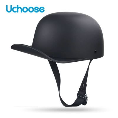 Motorcycle Safety Supplies – Patch Motorcycle Half Helmet - matte-black-m