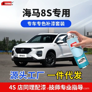 Haima 8S Polar White touch-up paint pen, Quantum Gray car paint scratch repair, Lightning Blue rust-proof special spray paint