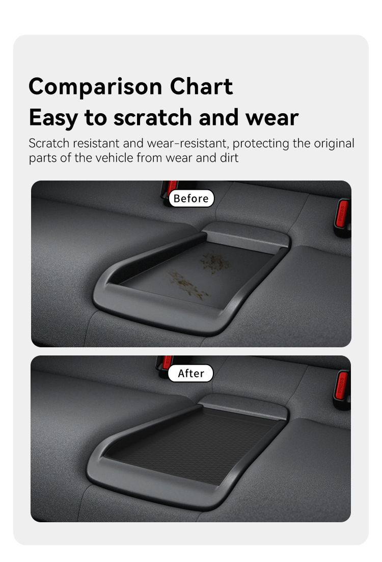 Suitable for 25 models of Prelude road vehicles, second-row seat protective anti-slip mat, specialized car interior modification accessories