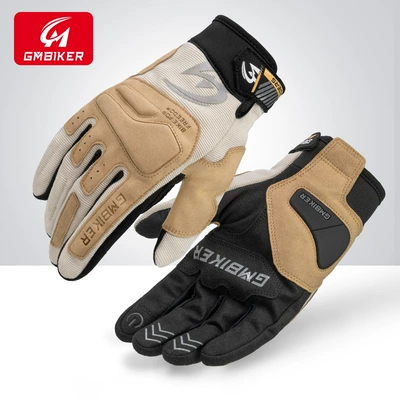 Motorcycle Gloves Touch Screen Summer Breathable Rider Retro Cruise Street Motorcycle Protection Anti-Fall Riding Equipment All Seasons