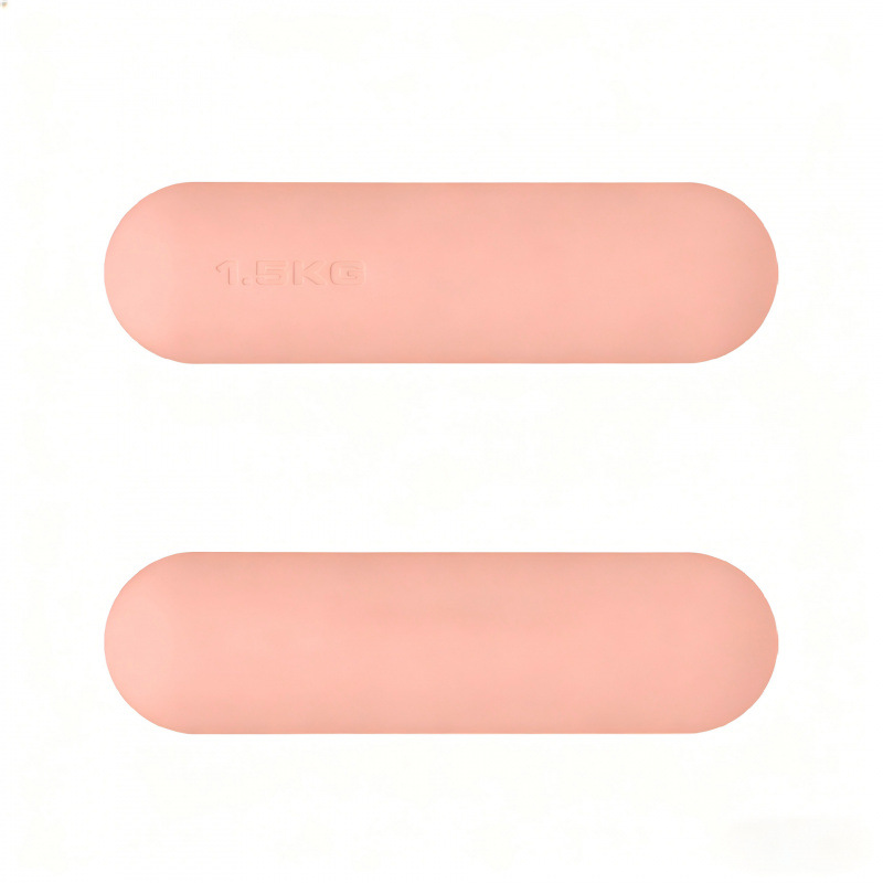 Dumbbell redondo de silicona fijo equipo de fitness yoga pilates entrenamiento de fuerza dumbbell redondo de silicona