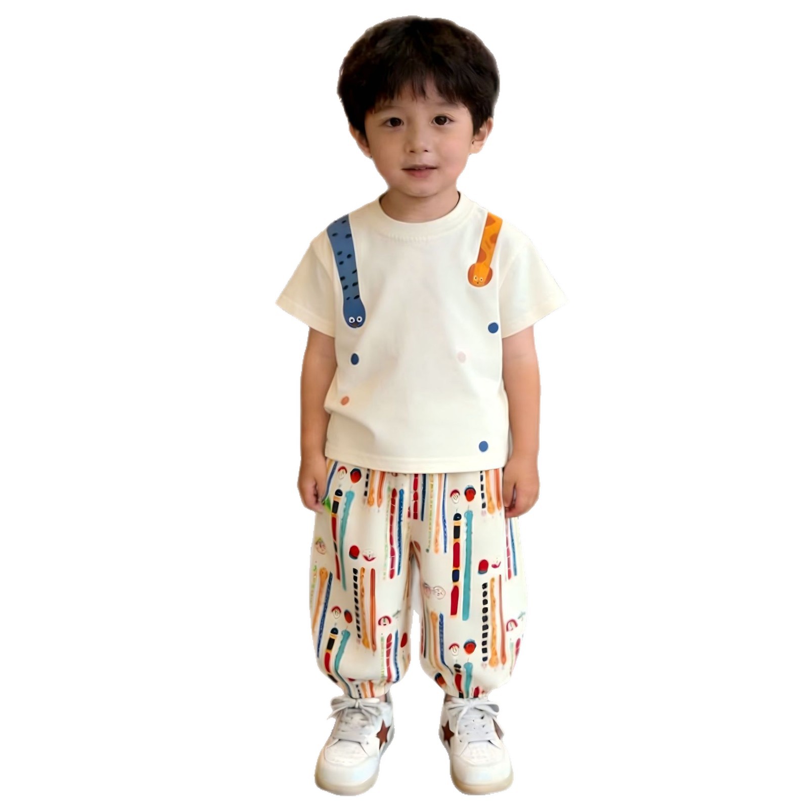 Summer short sleeve T-shirt, set, sleeves, Korean style, with short sleeve 5