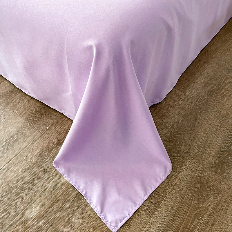 夏季新款欧式简约立体提花华夫格纯色四件套勾边工艺被套床单批发