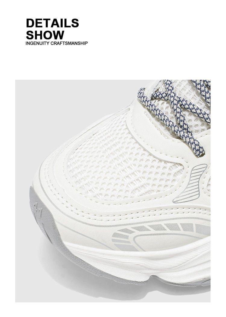 Summer New Dad Shoes Teen Trend Versatile Breathable Mesh Thick Sole Heightening Casual Sports Shoes_vogvips.com
