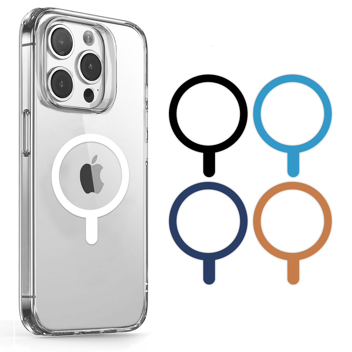 手机无线充引磁片磁吸铁片降温手机壳支架通用磁吸环大尺寸标配件