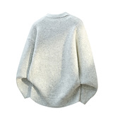 2026年秋季新款男式针织衫运动风格宽松版型罗纹底摆透气腈纶面料，男装针织衫/毛衣，星座614