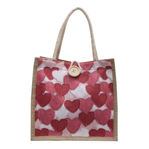 Wholesale bento lunch box bags for women  summer outing handbags Japanese girl hand carrying linen bag
