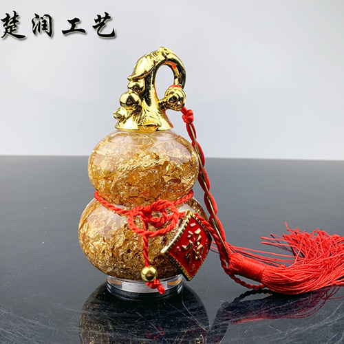 Cross-border exclusive gold foil gourd handicraft decoration, popular promotion creative gift wholesale, Taiwan, Vietnam, Southeast Asia