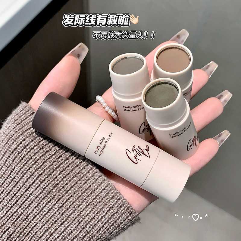 Gege Bear Hairline Powder Stick Waterproof Hairline Filler for Sparse Hair Coverage Powder Shadow Contouring Stick for Women Gege Bear Hairline Powder Stick Waterproof Hairline Filler for Sparse Hair Coverage Powder Shadow Contouring Stick for Women