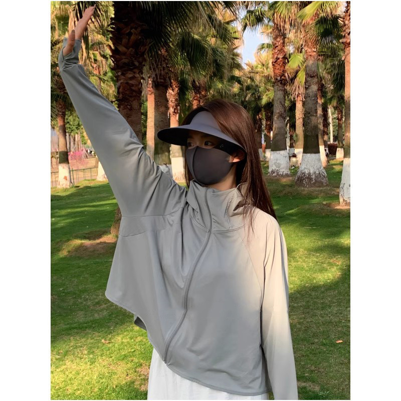 Cross-Border Cape-Style Black Uv Protection Clothing Upf50+ for Women, Summer Anti-Uv Ice Silk Sun Protection Clothing, Cycling Sunshade Sun Protection Shirt Cross-Border Cape-Style Black Uv Protection Clothing Upf50+ for Women, Summer Anti-Uv Ice Silk Sun Protection Clothing, Cycling Sunshade Sun Protection Shirt