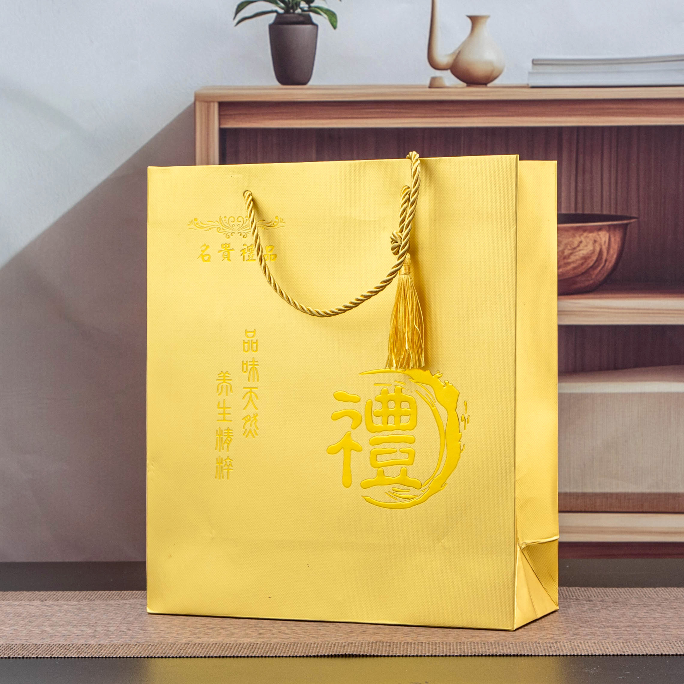 Bolsas de regalo rojas preciosas de Xiaoyi nido de pájaros dorado morel Cordyceps bolsa bolsa general bolsa al por mayor