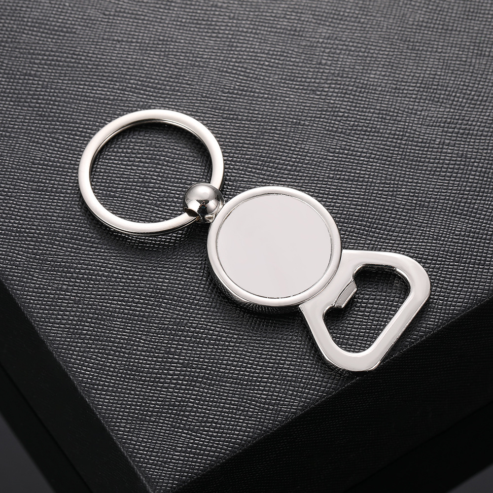 Llavero de metal en blanco marcado con láser, logotipo de letras, llavero de marca única, colgante, regalo promocional publicitario